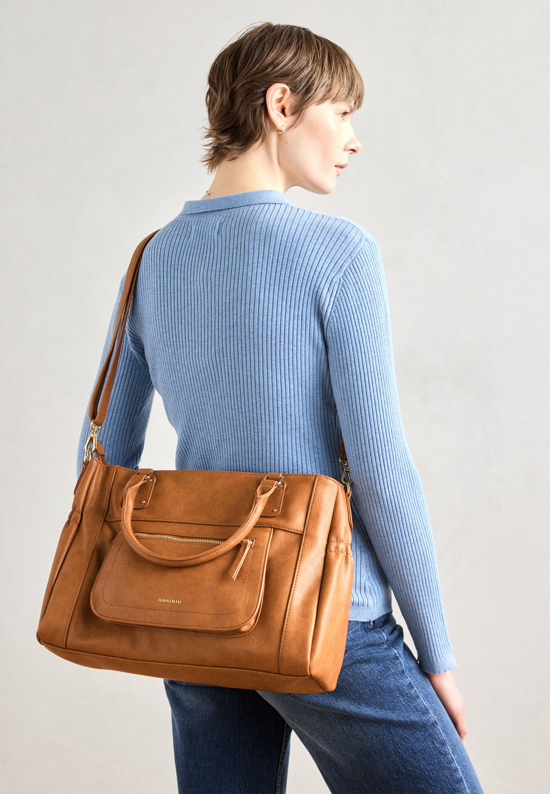 Anna Field handtas - cognac