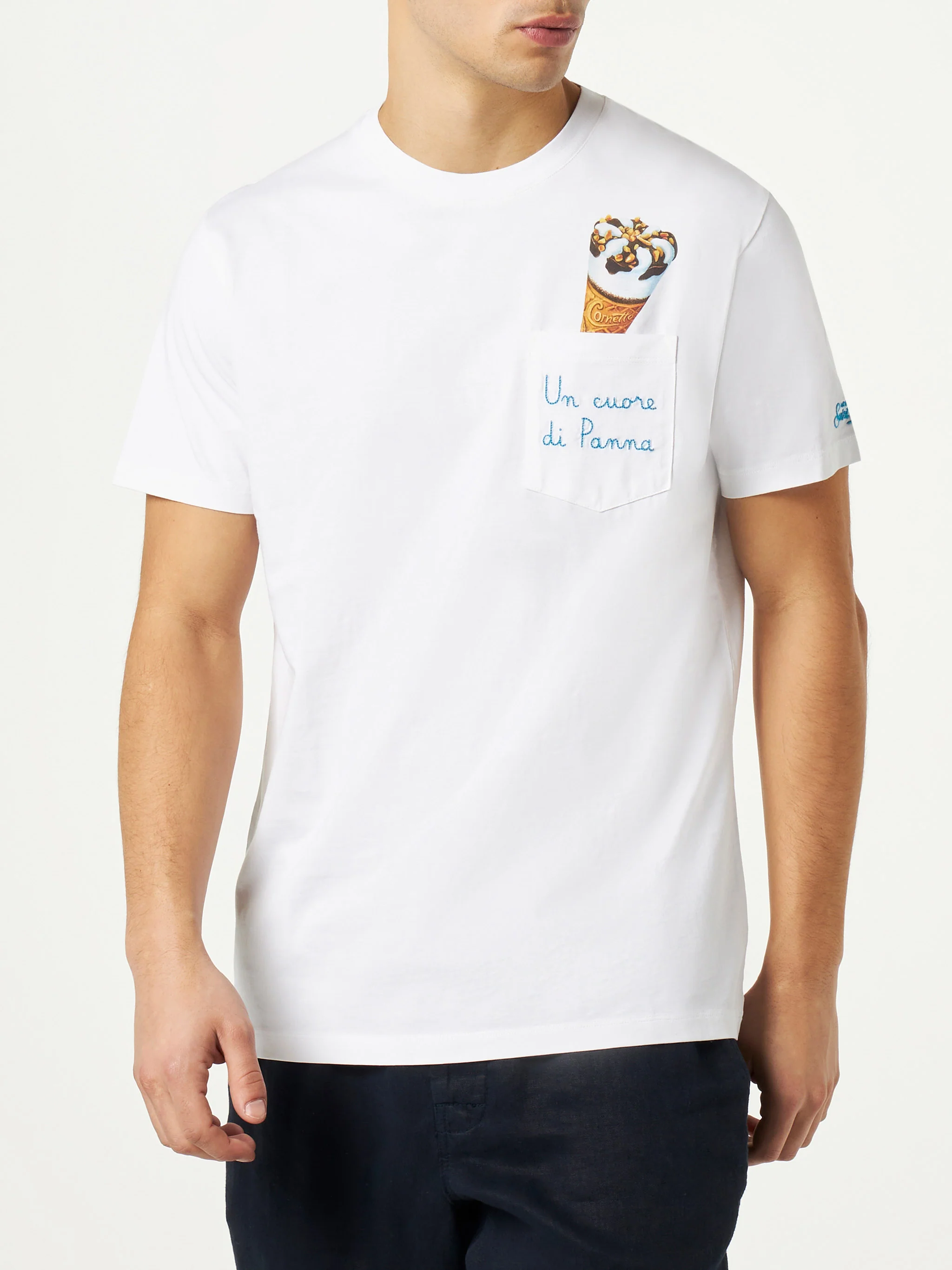 T-shirt en coton Cornetto brodé | Édition spéciale Algida®