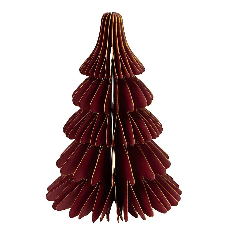 Weihnachtsbaum aus Papier, Lebkuchenmotiv, 12 x 18 cm