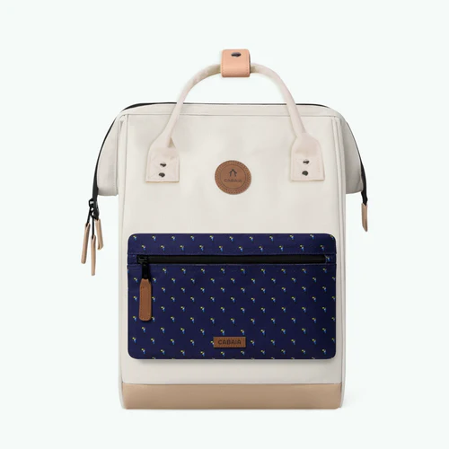 Cabaia Mochila Adventurer mediana color crema de Ciudad del Cabo