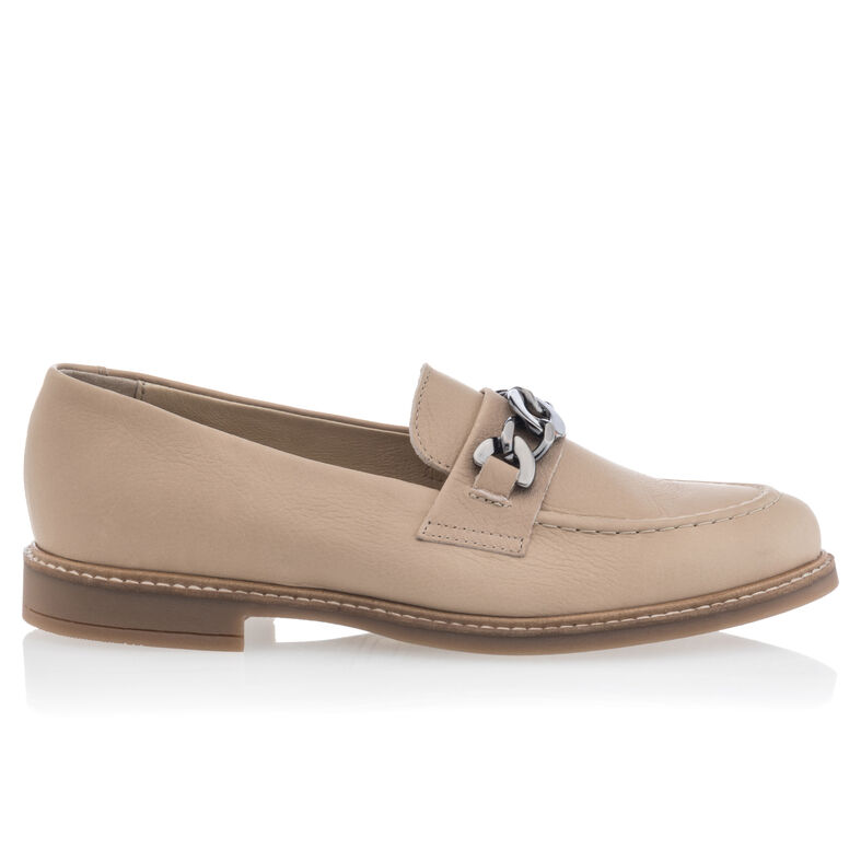 Beige loafers/båtsko til dame