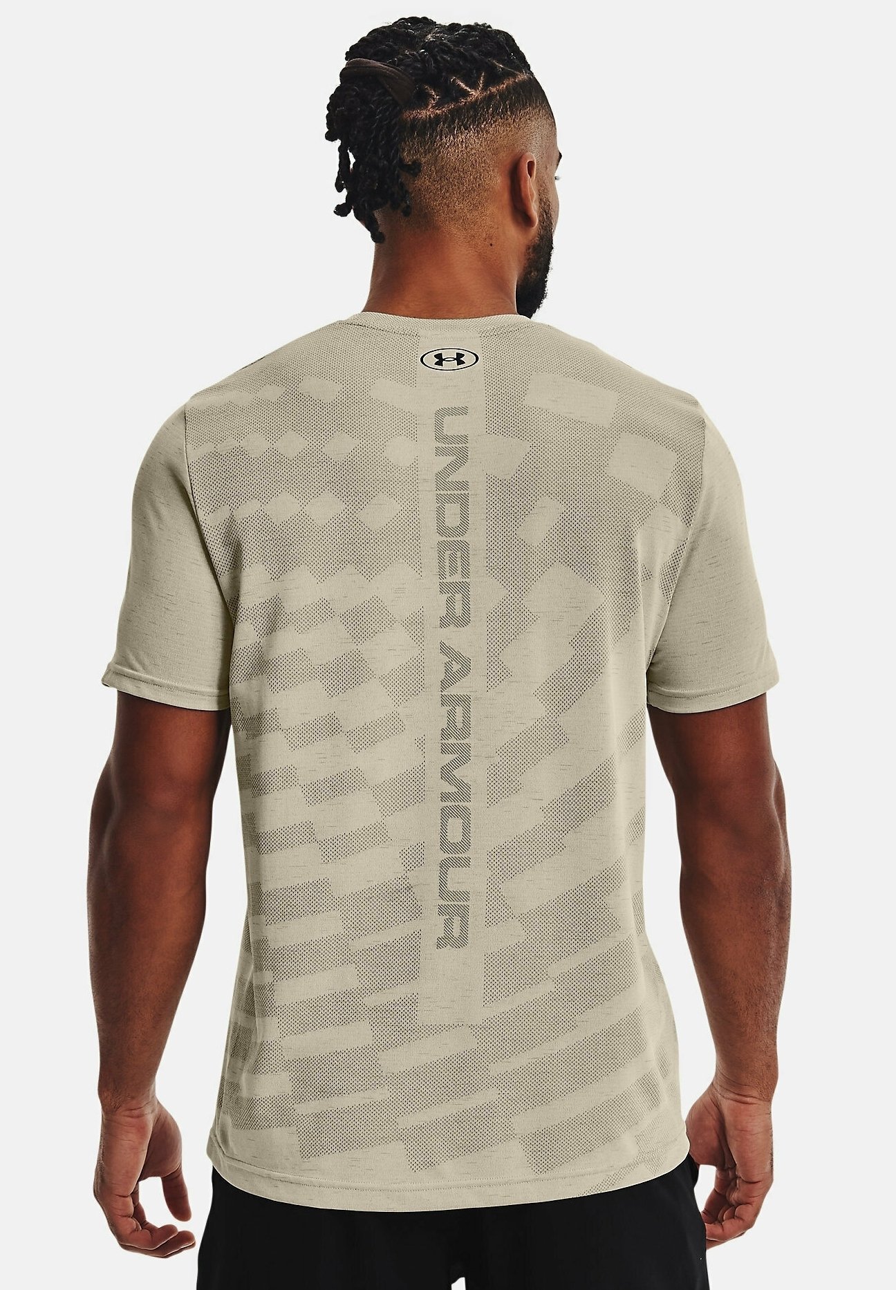 T-shirt Under Armour con stampa - marrone