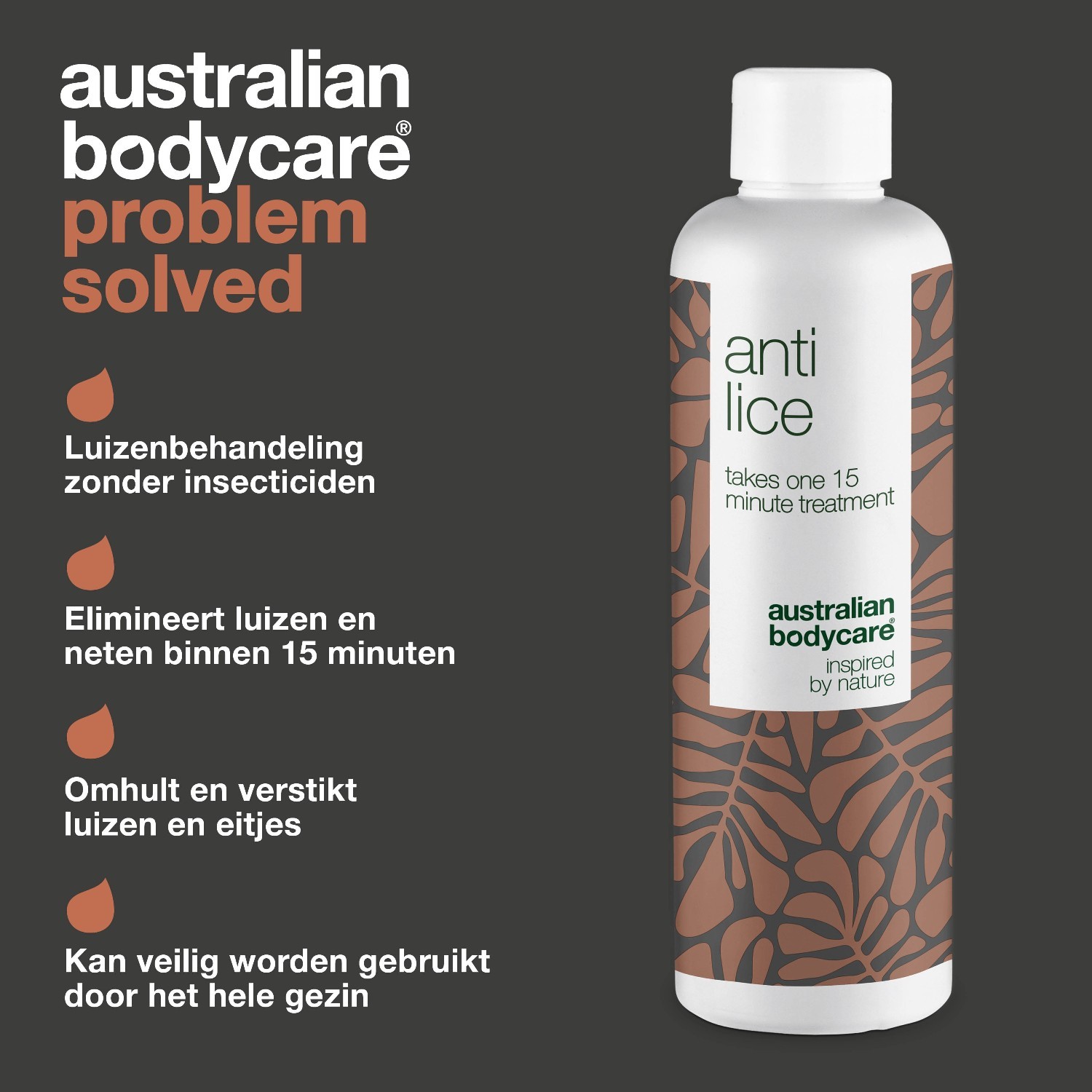 Komplet za nego las Australian Bodycare proti ušem – 100 ml