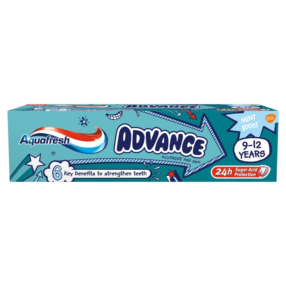 Aquafresh Advance Pasta do zębów dla dzieci 9-12 lat