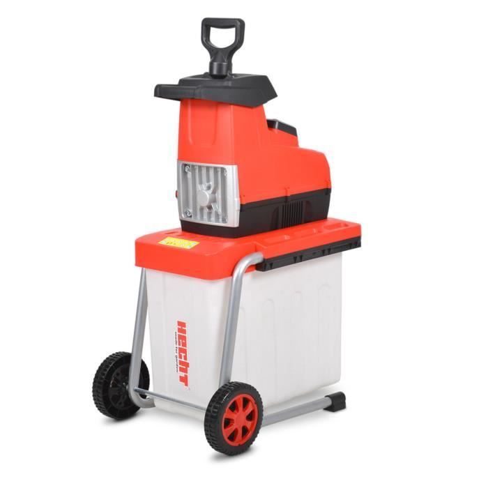 Trituratore da giardino - HECHT - 6285 XL - 2800 W - Contenitore di raccolta da 60 L - Capacità 44 mm