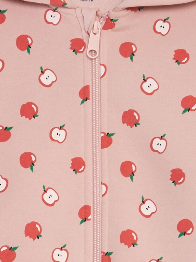 Hoodie met print - ROZE