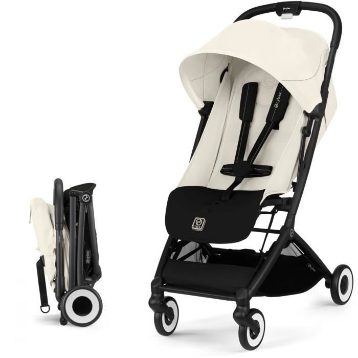 CYBEX - Cochecito ultracompacto y cómodo - ORFEO - 4 ruedas - Lona blanca
