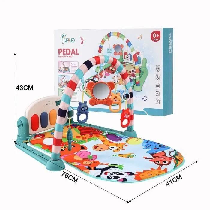 LUXS Musical Baby Activity Mat - With Play Arches - Sound Effects - Colorful