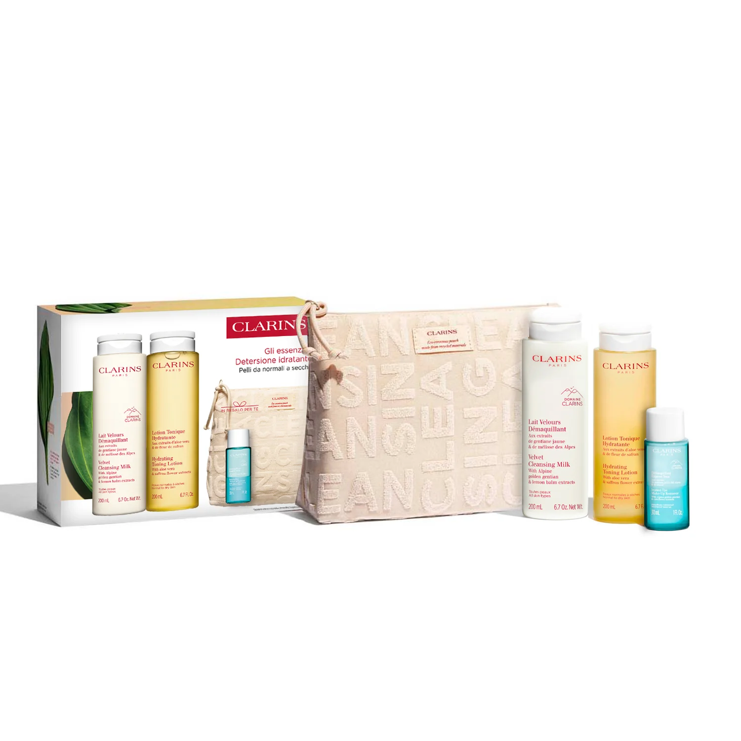 Detergenza Kit Gli essenziali detersione idratante - Cofanetto Detergente