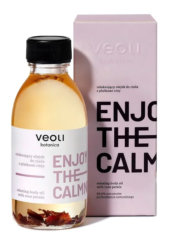 Veoli Botanica Enjoy The Calmness Relaksujący olejek do ciała z płatkami róży