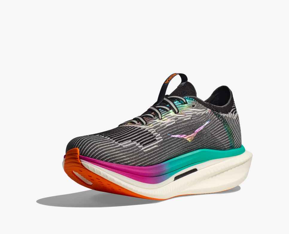 HOKA Cielo X1 Schwarz/Elektrisches Aqua