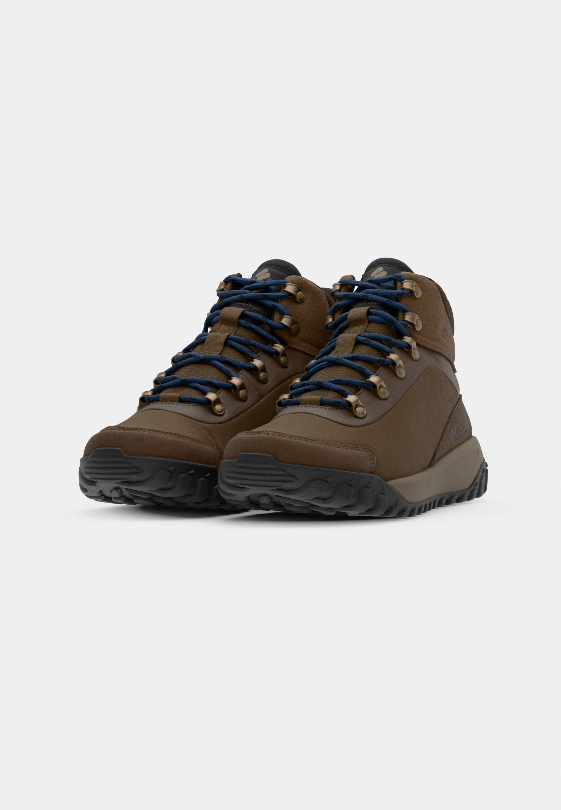 Columbia BURNSIDER WATERPROOF - Wandelschoenen - donkerbruin/donker berg