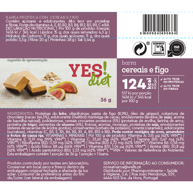 YES!dieetti Barra de Cereais e Figo 36 gr 36 gr