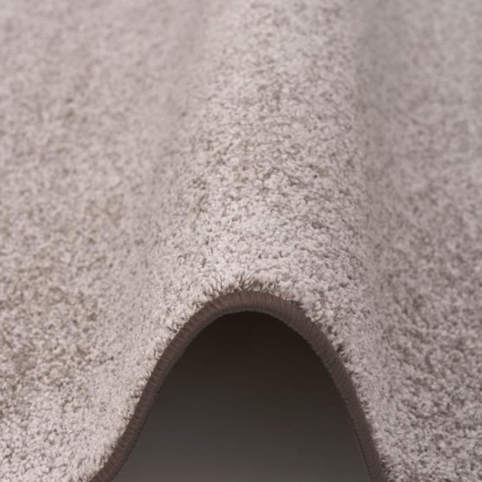 Tapete comprido para corredor - SNAPSTYLE - Cottage - Taupe - 100x100 cm - Pelo comprido