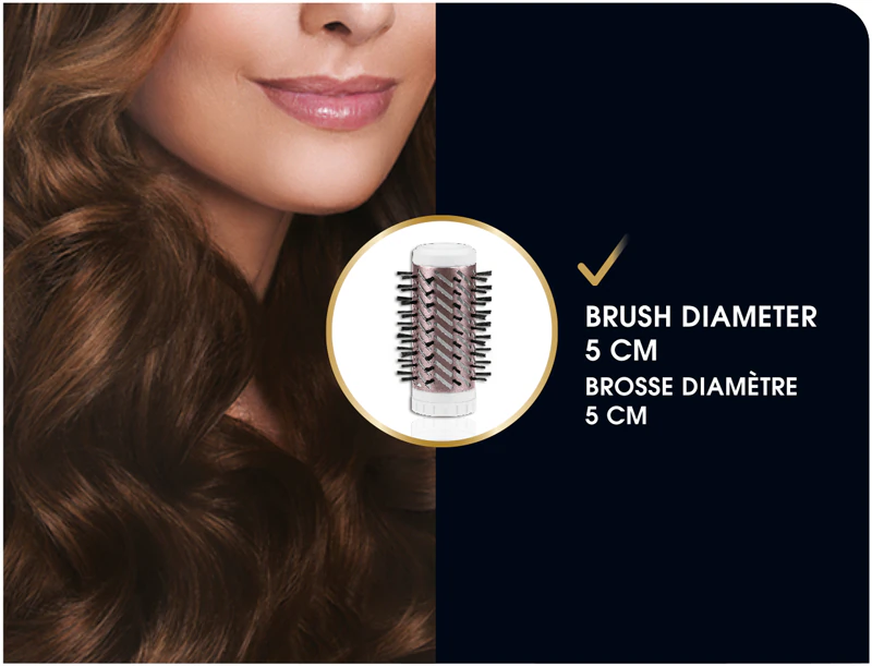 Escova modeladora de cachos rotativa automática Rowenta Brush Activ CF9520F0