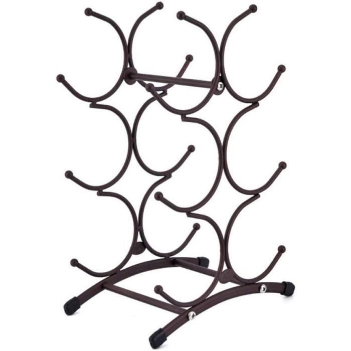 Wine Rack, Freestanding Metal Kitchen Storage Rack, Wine Cabinet, Wine Shelf, Display Bar SA-Like