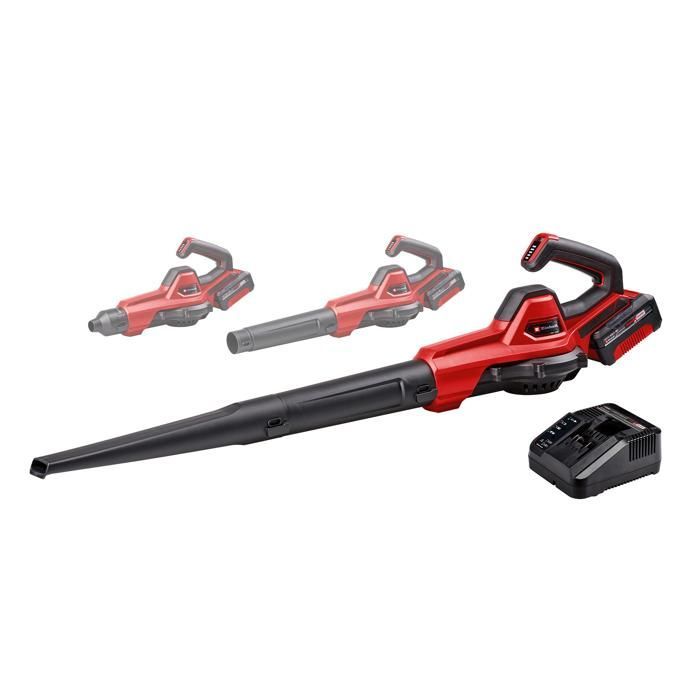 Einhell Souffleur de feuilles sans fil GE-UB 18/250 Li E Kit PXC (18V, 250 km/h) Livré avec Batterie 4,0 Ah et Chargeur