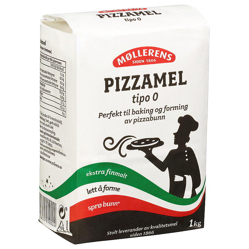 Møllerens Pizzamjöl 1 kg Tipo-0