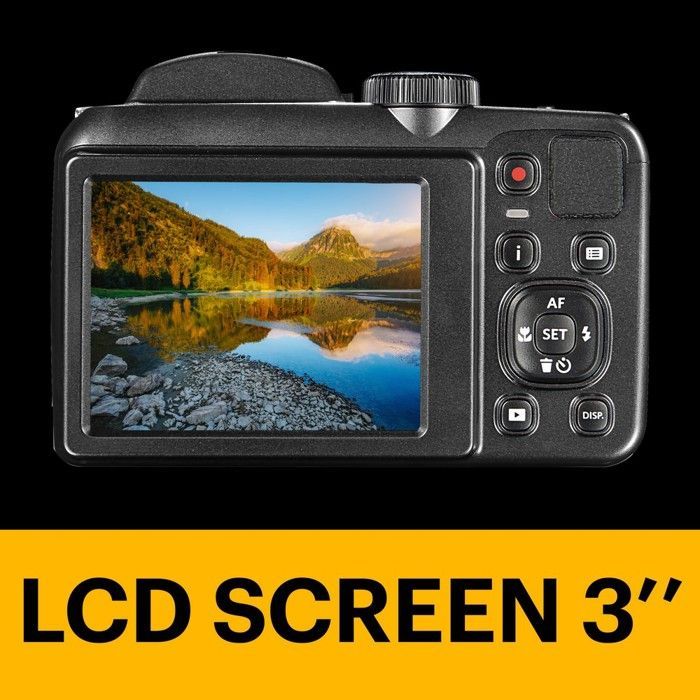 Kodak PIXPRO Astro Zoom AZ252 Compact Digital Camera 16.15 MP 720p - 30 fps 25x Optical Zoom Black