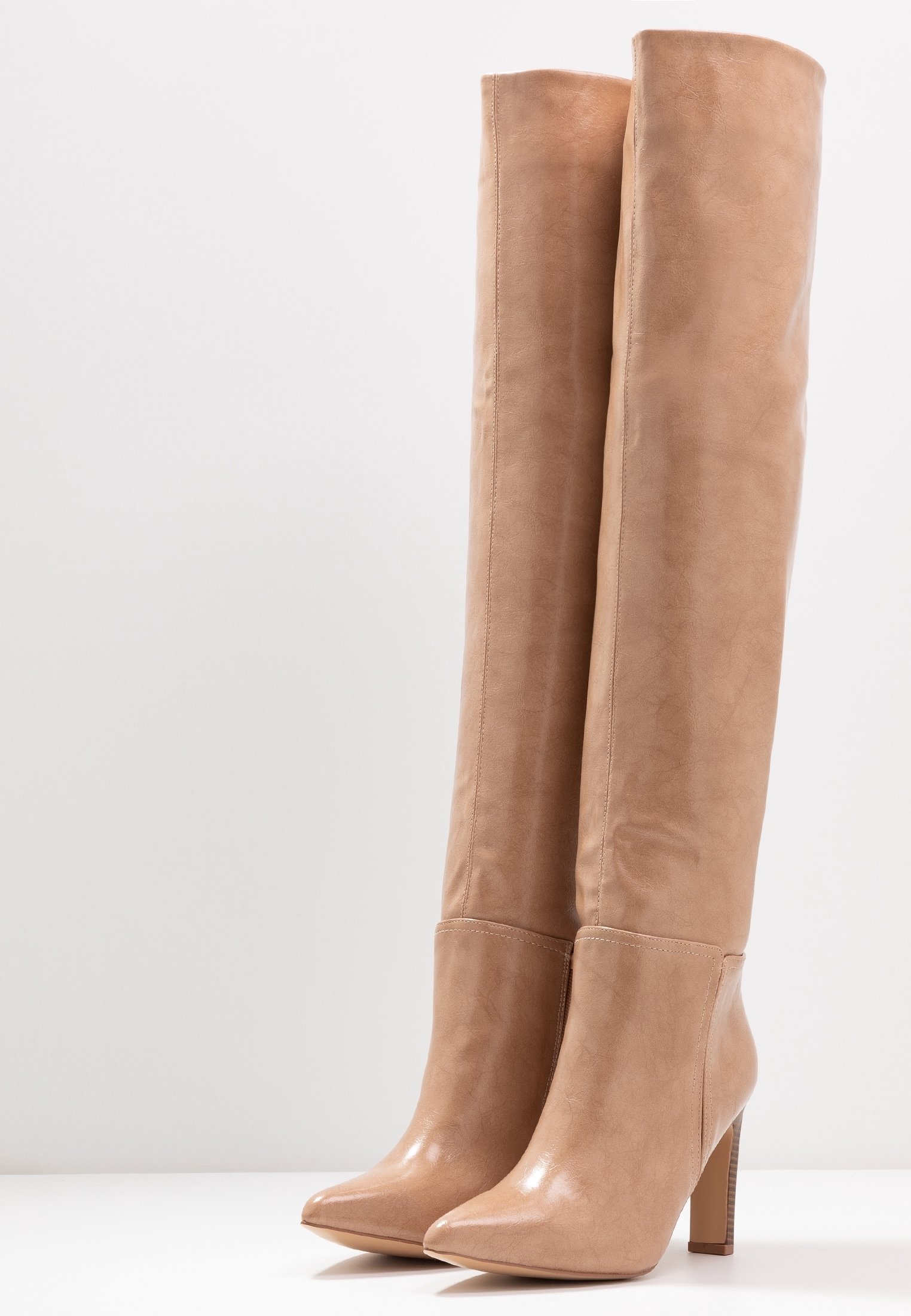 Wallis laarzen met hoge hakken - nude