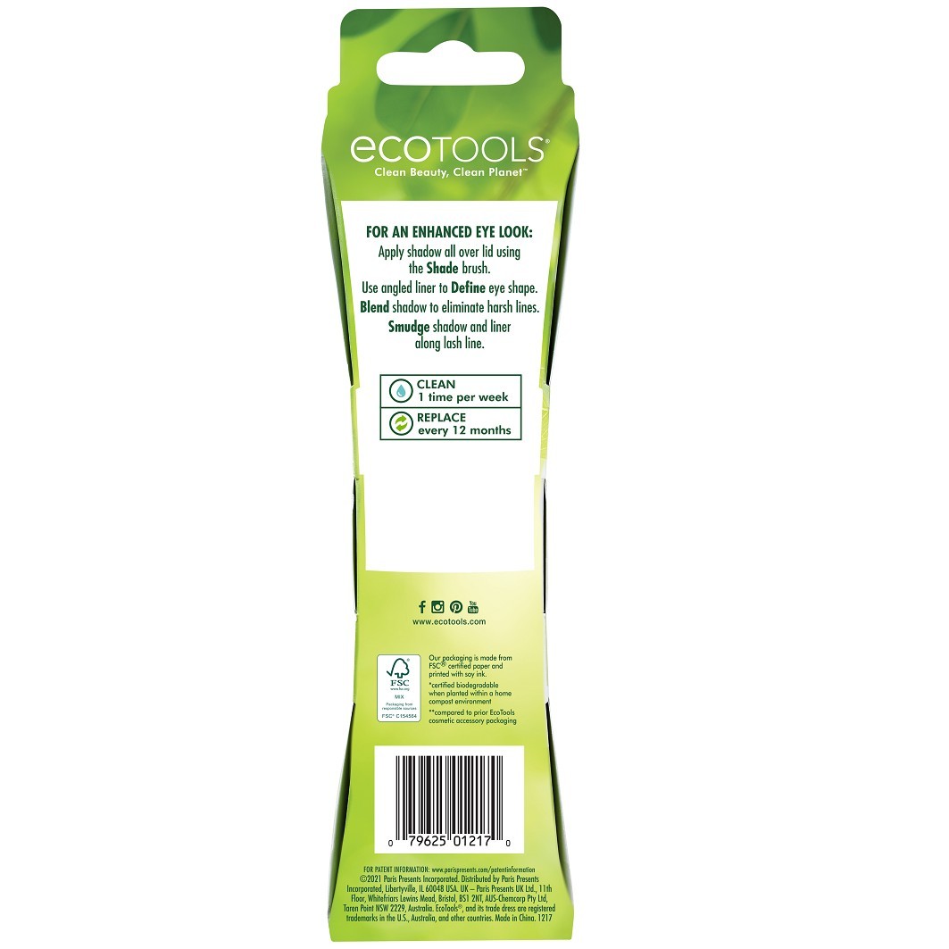 „Ecotools“ akių šepetėlių rinkinys – 1 vnt.