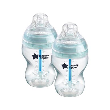Sada kojeneckých lahví Tommee Tippee Anti-Colic Advanced, zelená, 2 kusy.