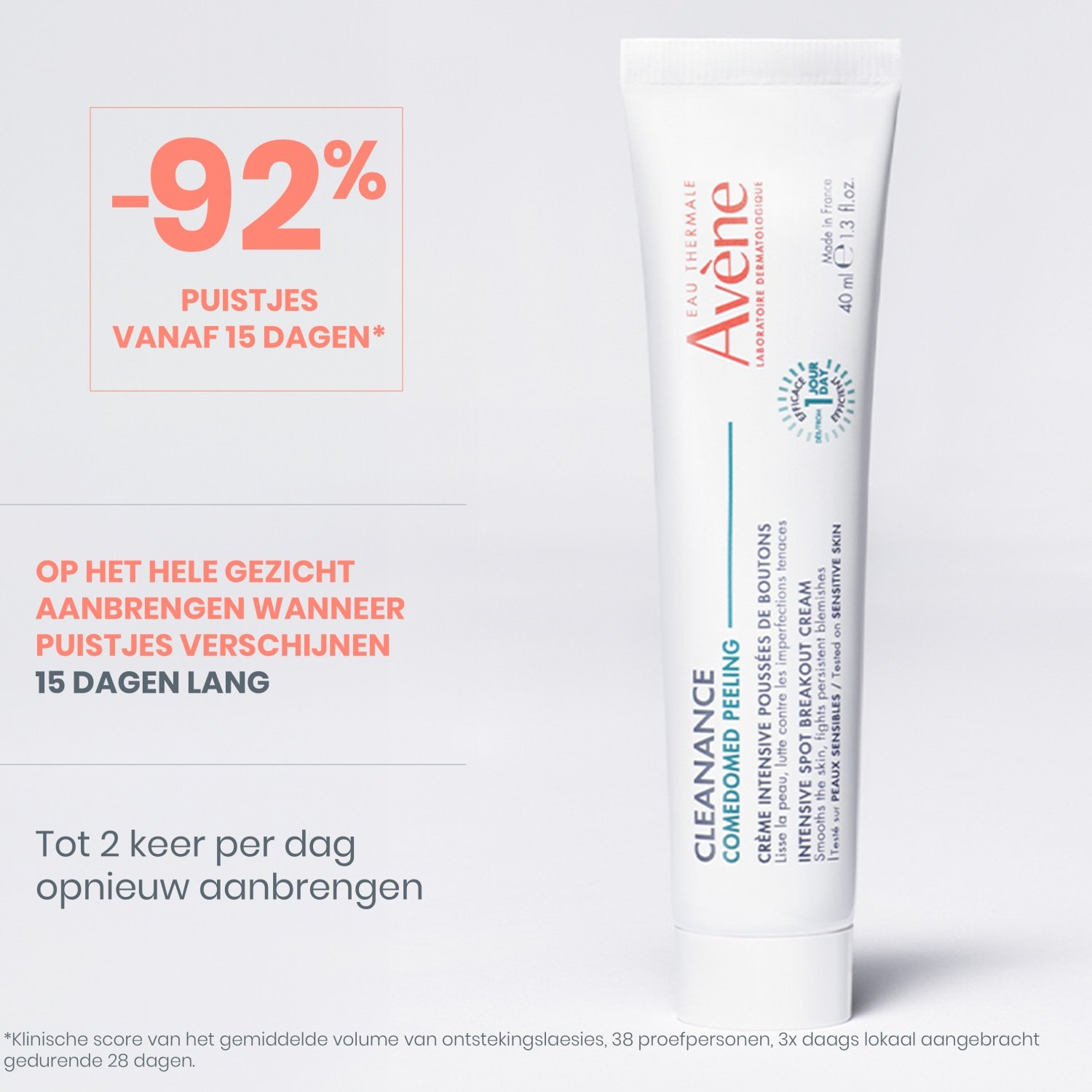Avène Anti-Blemish Care Cleanance intensīvs pīlinga krēms pret melniem punktiem - 40 ml