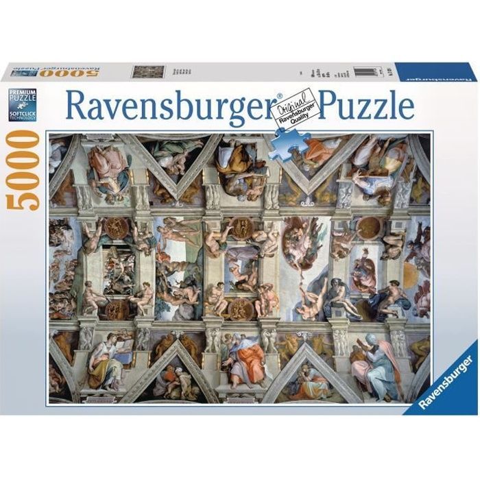 Adult Puzzle 5000 pieces - Sistine Chapel - Ravensburger - Architecture and Monument - Multicolor