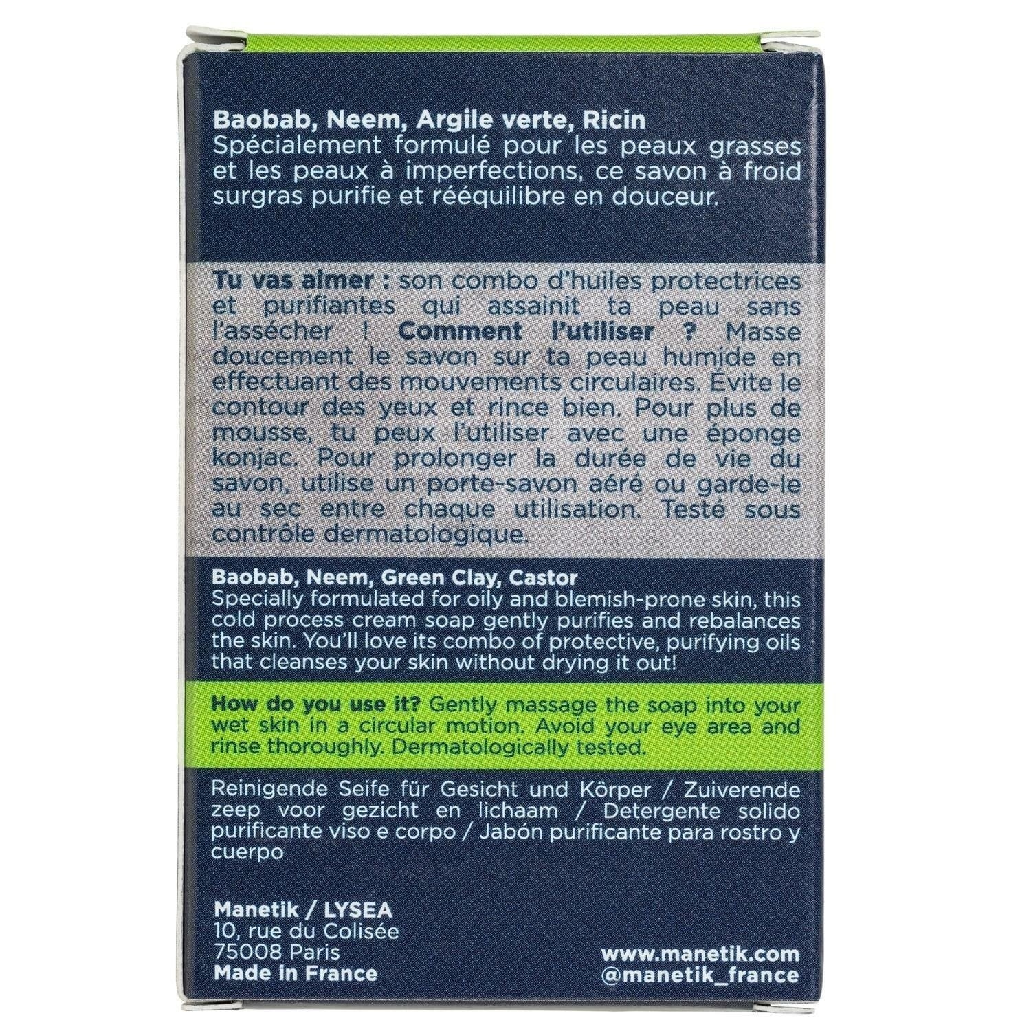 MANETIK Savon purifiant Corps, visage & barbe