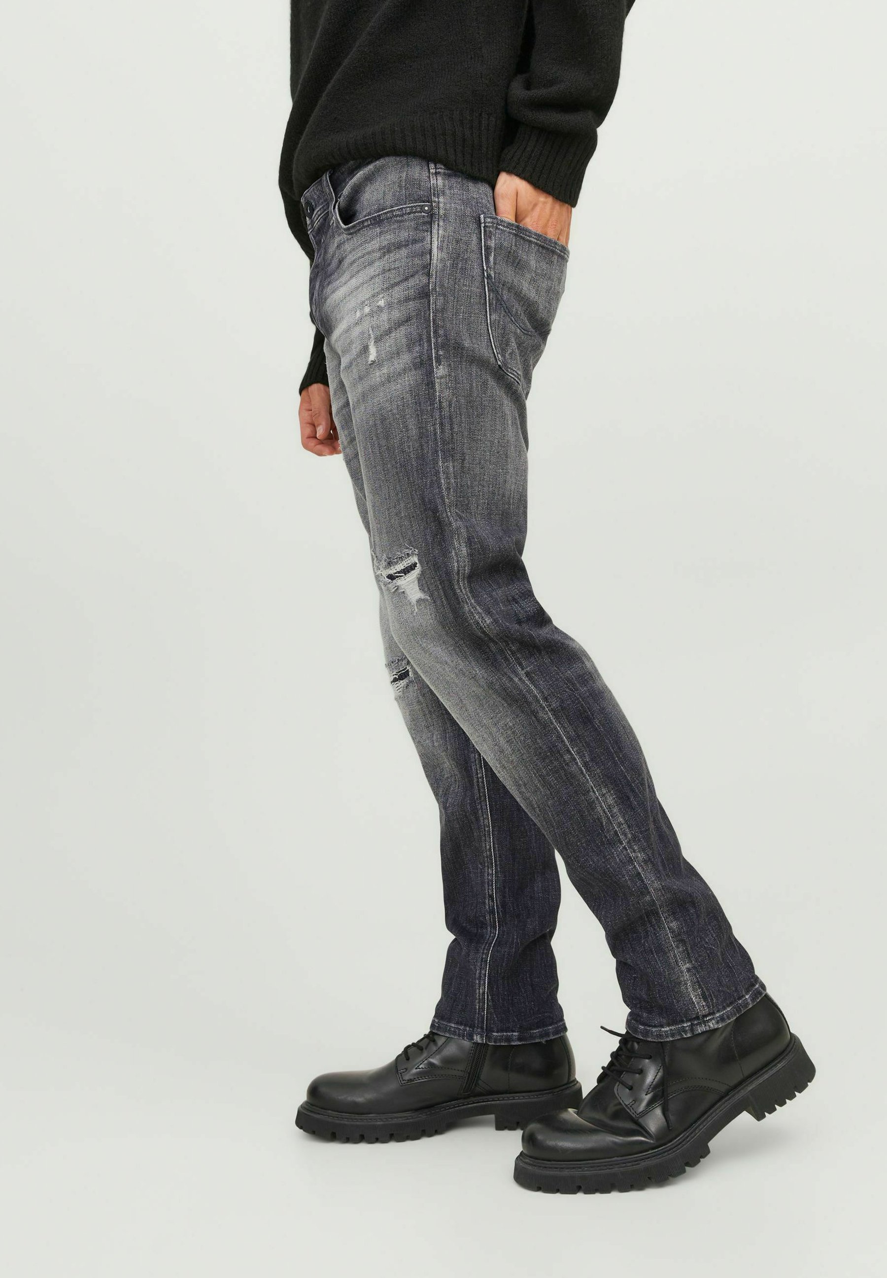 JJIMIKE JJORIGINAL GE - Džíny Relaxed Fit - black denim