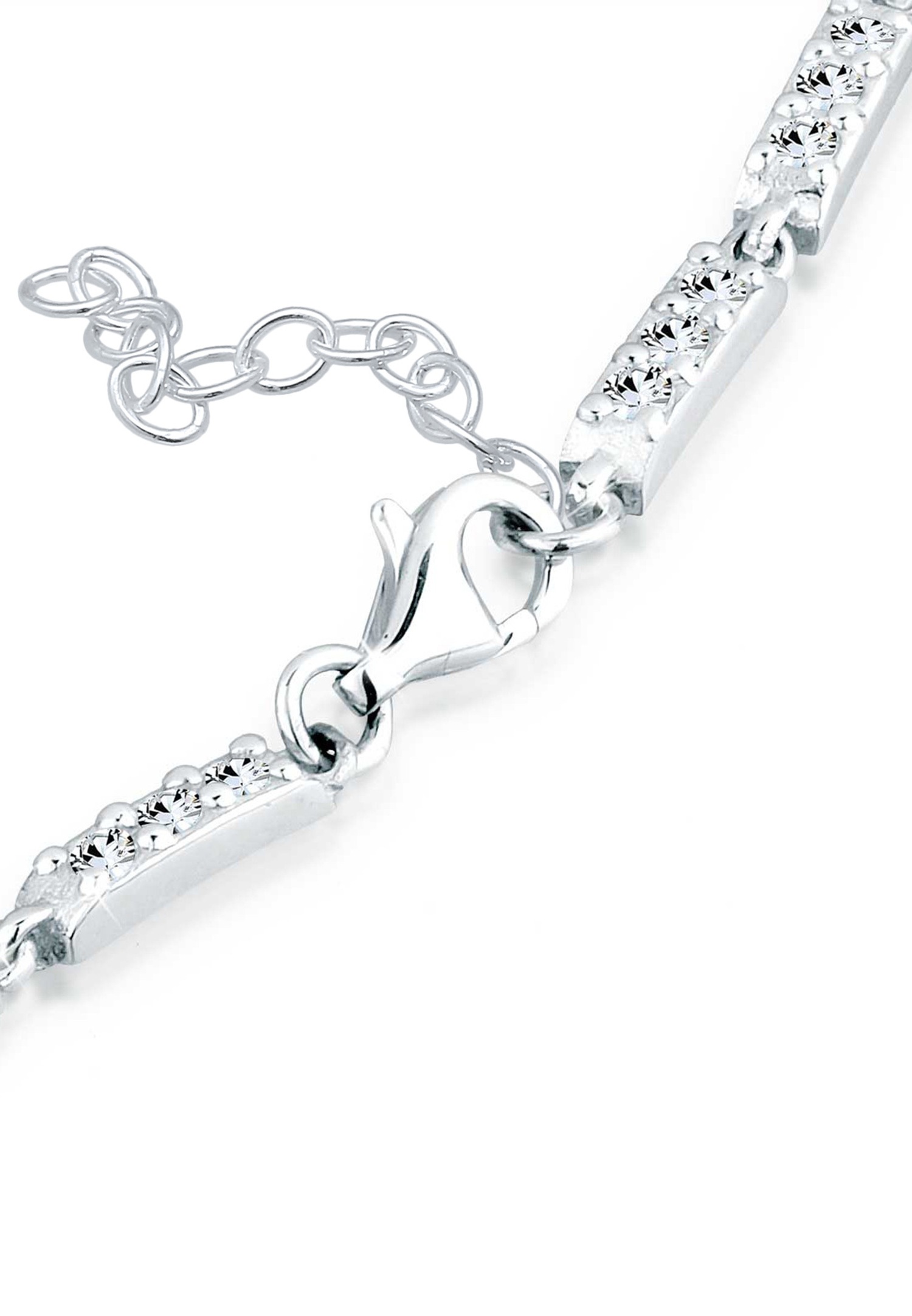 Elli Femmes étincelant Géo Elegant avec cristaux en argent sterling 925
