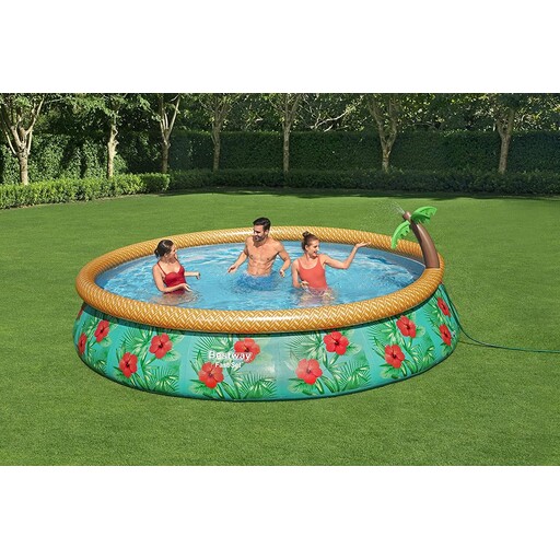Bestway Fast Set Paradise Palms Svømmehal 457x84 cm