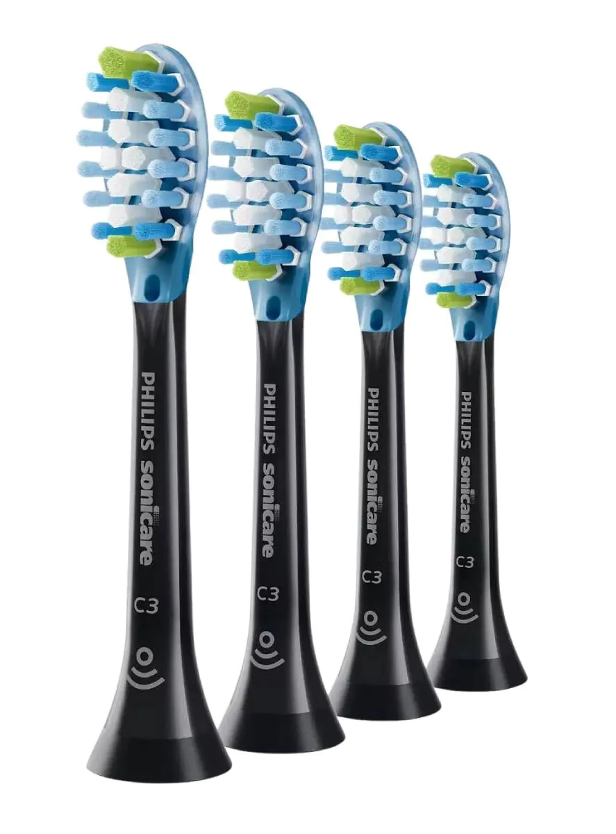Philips Sonicare C3 Premium Plaque Control HX9044/33 Końcówki czarne, 4 szt.