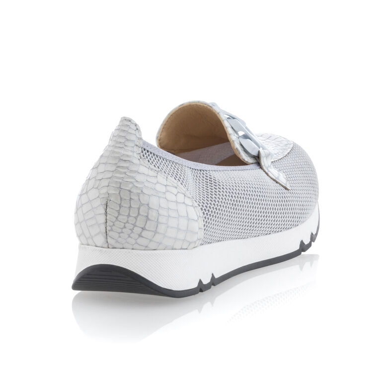 Hvite loafers/båtsko til dame