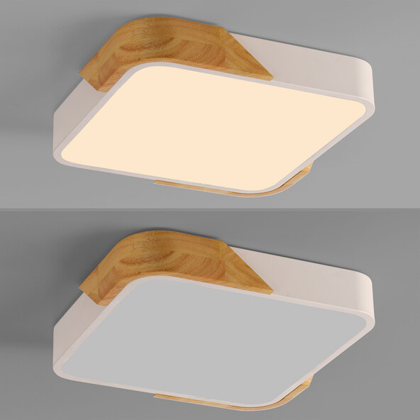 Φωτιστικό οροφής LED BILA, 32 x 32 cm, λευκό