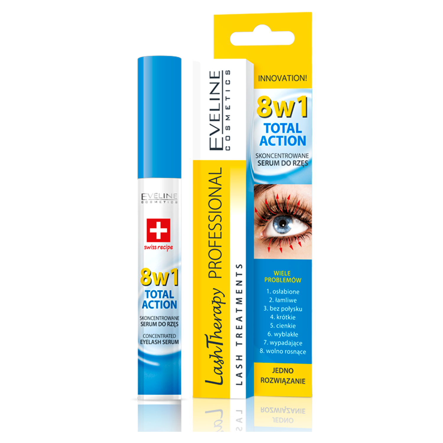 Eveline 8-i-1 øjenvippeserum 10ml Lash Therapy