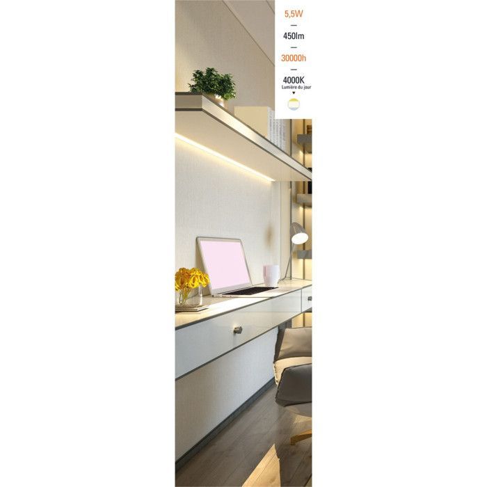 Striscia LED da 50 cm - extra piatta - interruttore a sfioramento