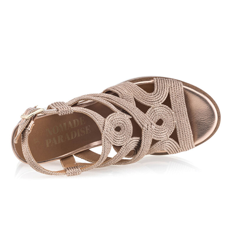  Rosa sandaler / sko med åpen tå til dame