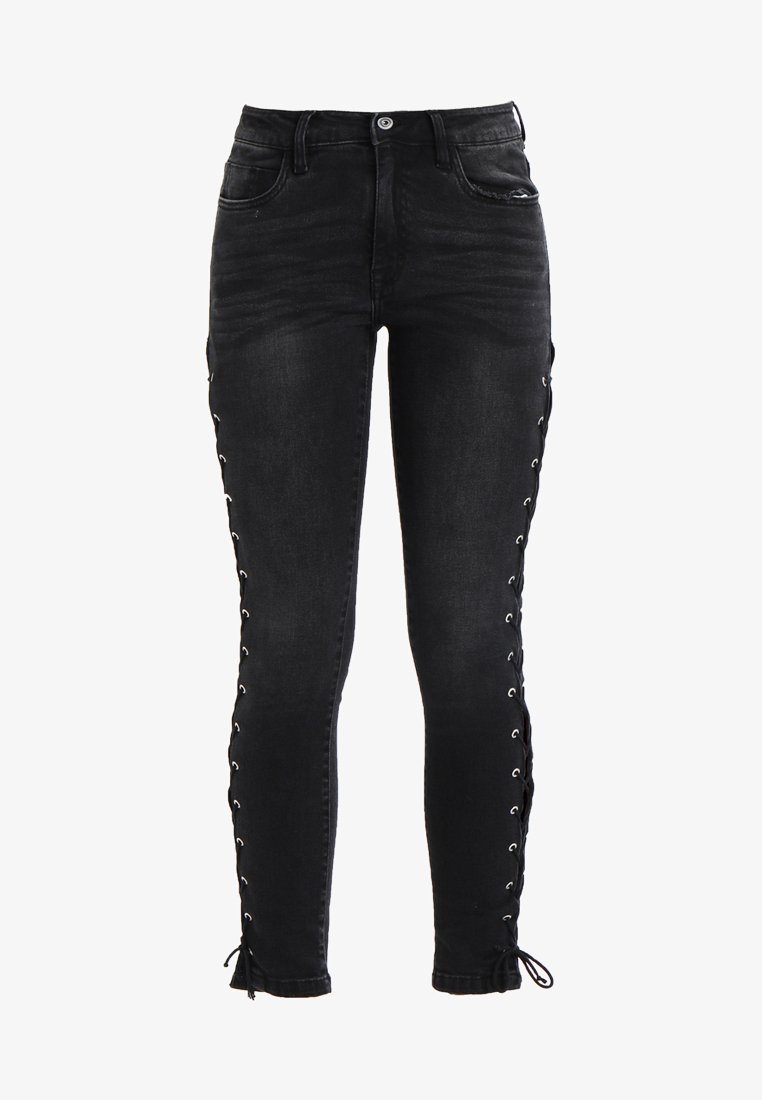 Urban Classics veterbroek - Skinny jeans - zwart gewassen