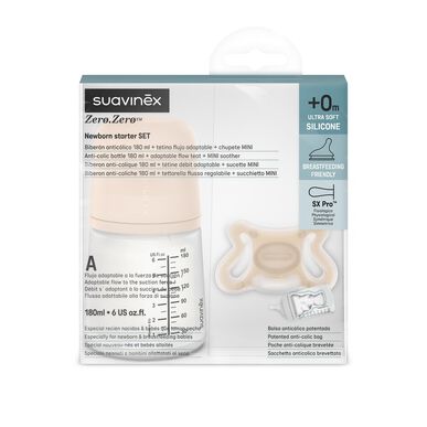 Suavinex-tutti ja pullo vastasyntyneen pakkaus Tutti ja pullo mukautuvaan virtaukseen 0 kk 1 kpl 1 kpl