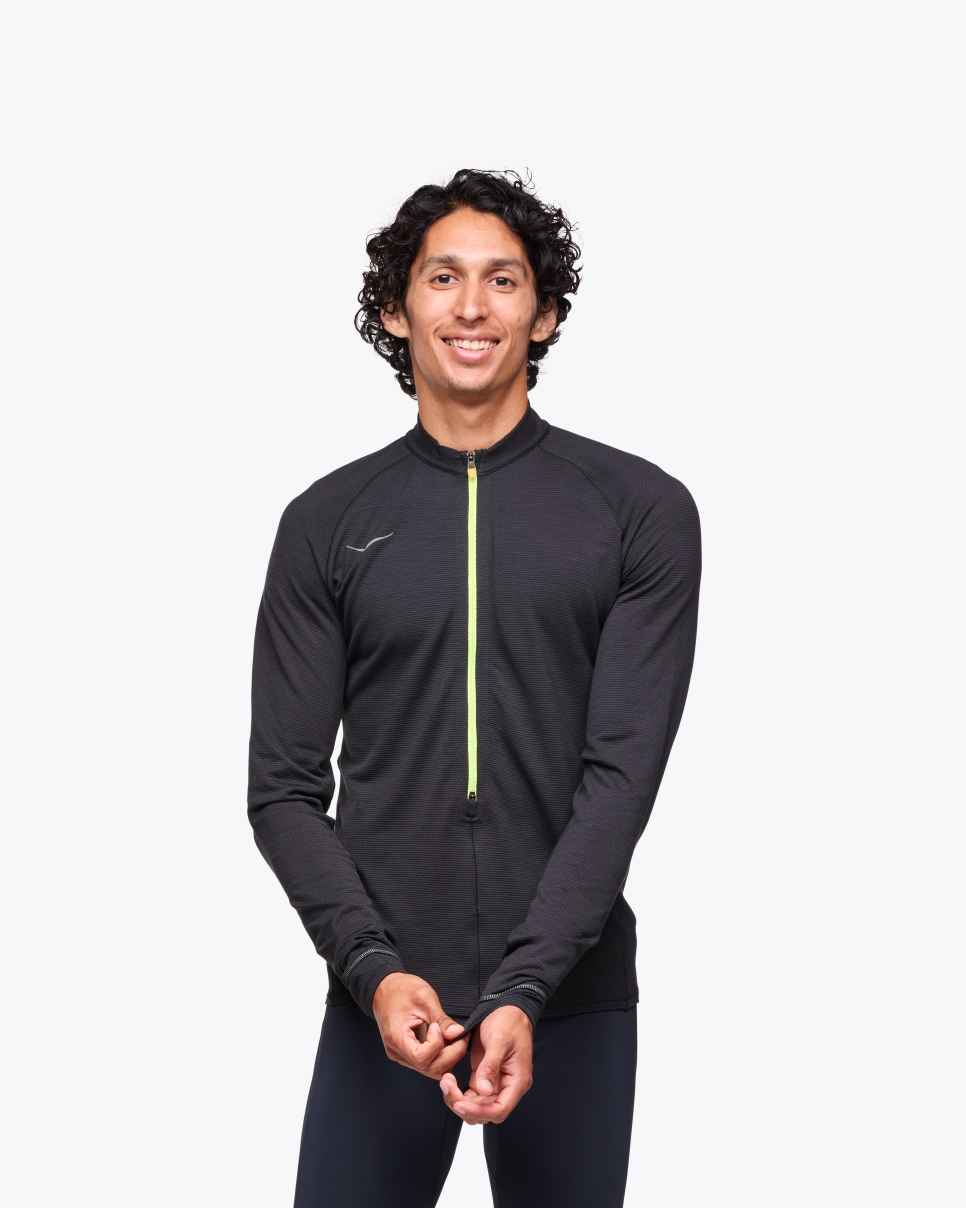 HOKA BaseZip manches longues noir