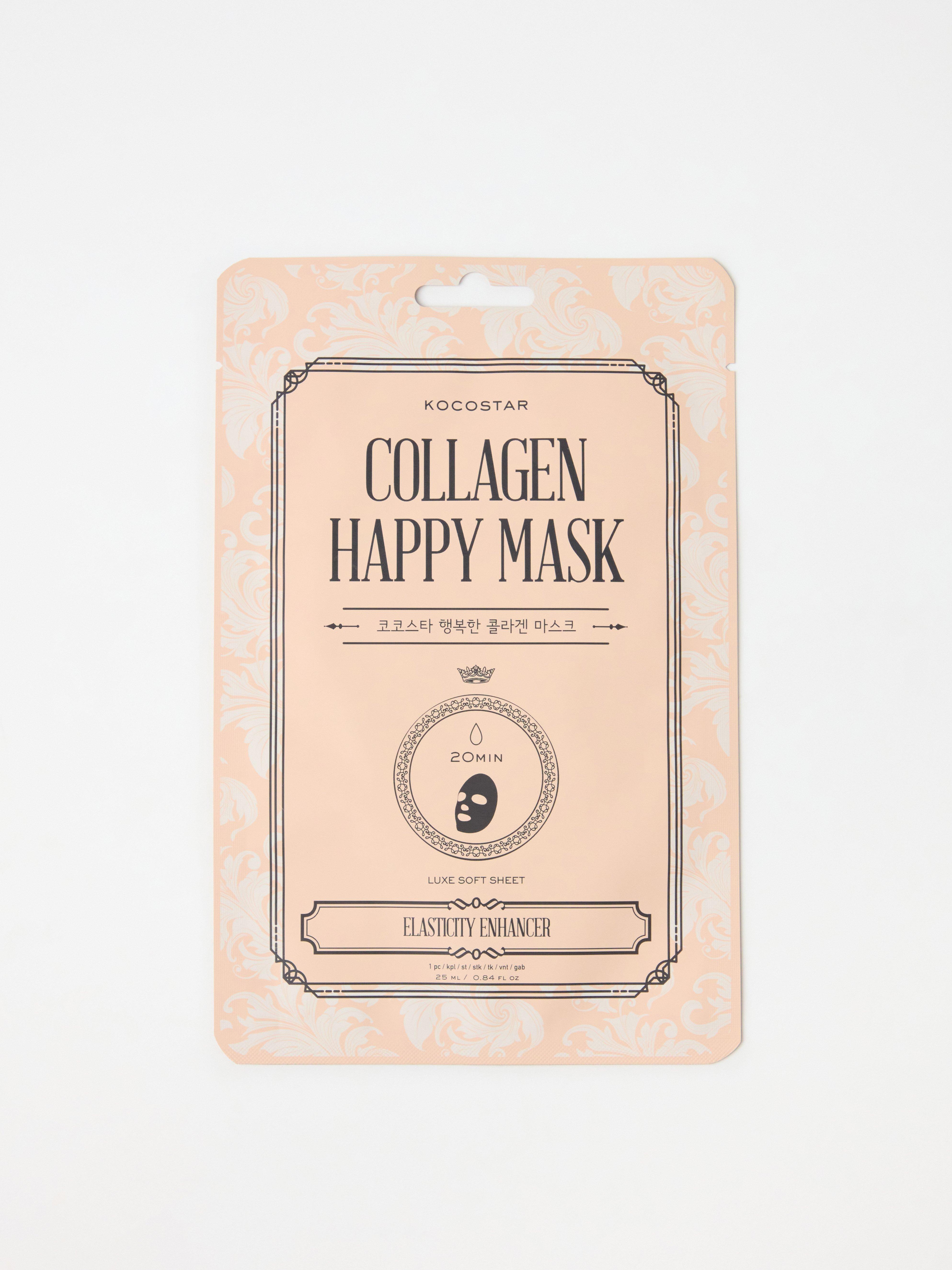 Máscara Facial de Colágeno Kocostar Happy Mask Sem Cor