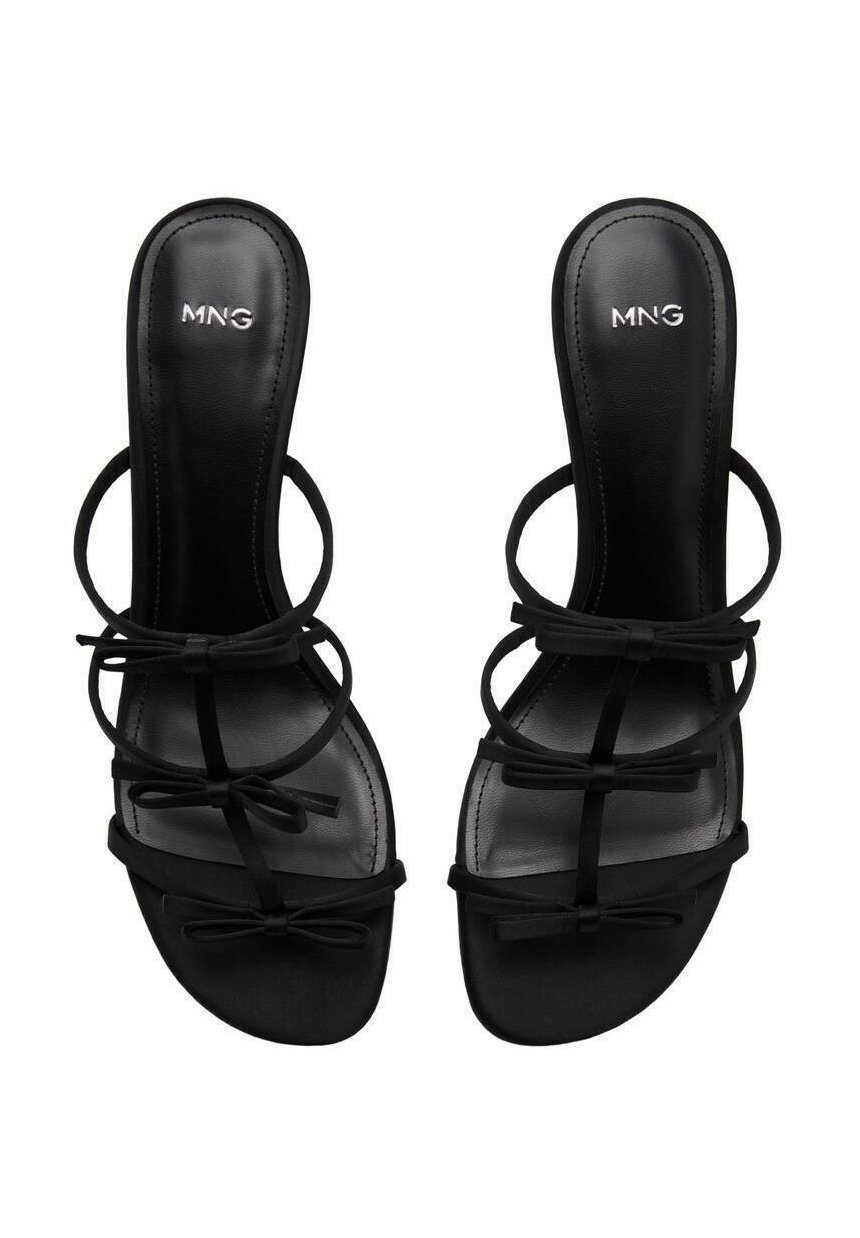 Sandale cu toc Mango - negre