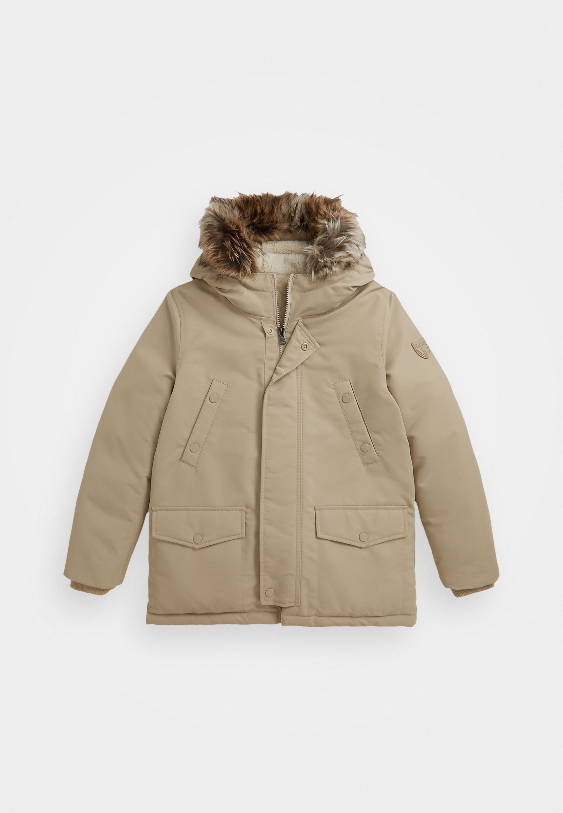 Polo Ralph Lauren parka met imitatiebontkraag - Parka - klassiek kaki
