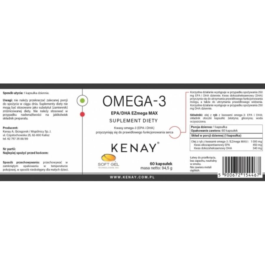 Kenay Omega-3 Epa Dha Ezmega Max