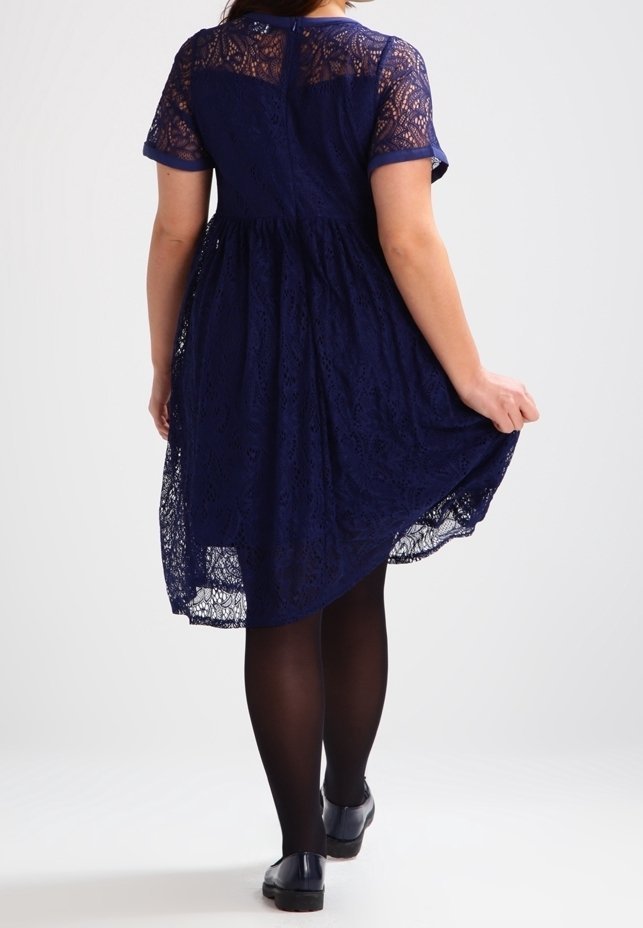Robe Dorothy Perkins Curve Day - bleu foncé