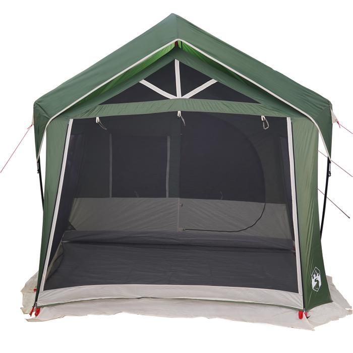 Camping tent - Green - 10 person - Waterproof - 322 x 620 x 240 cm