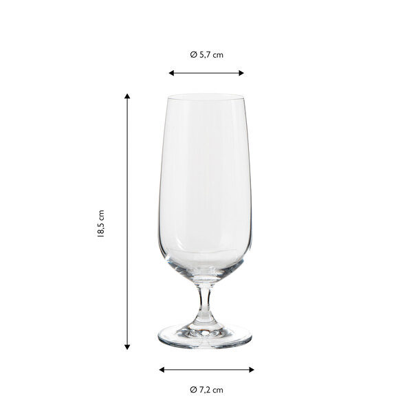 Pahare de bere pentru zi, set de 6, 420 ml
