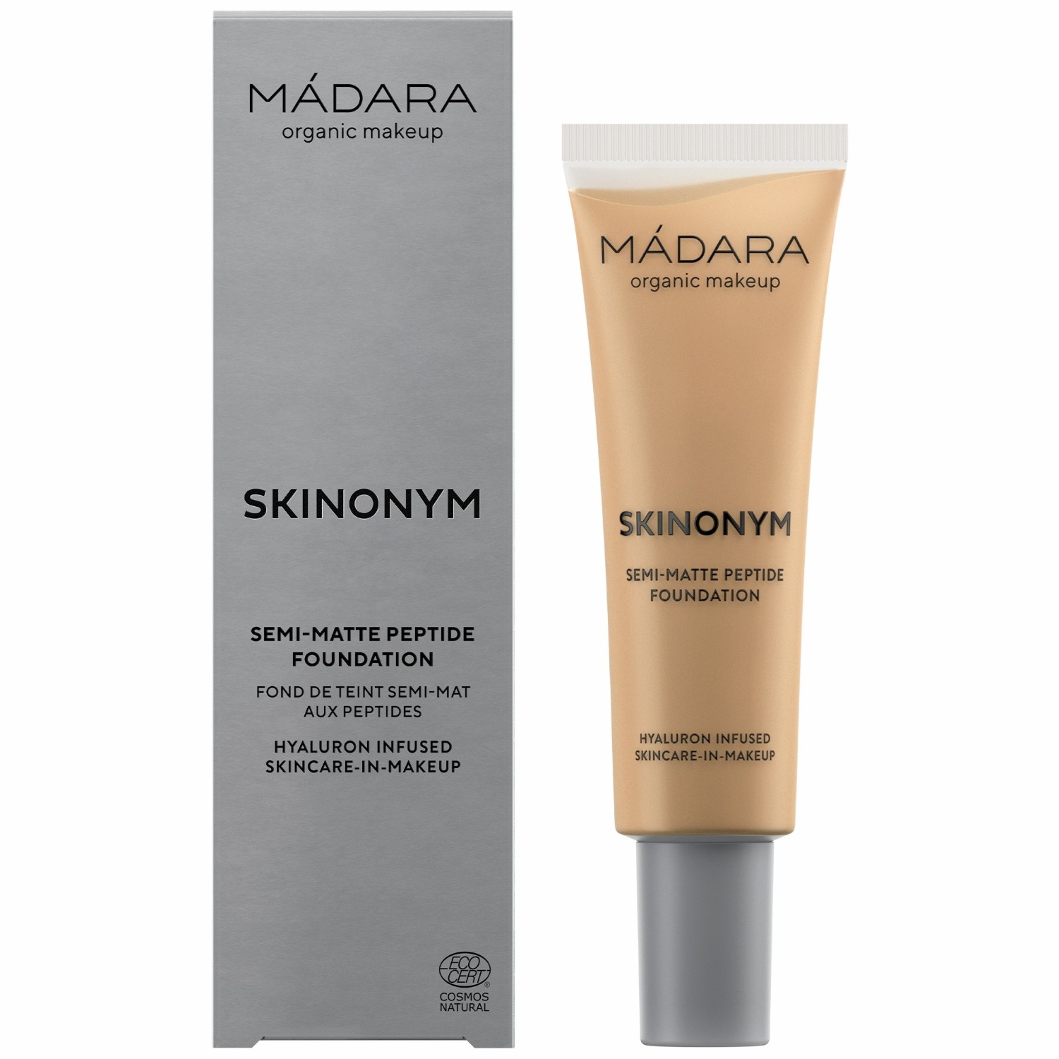 MÁDARA Fond de teint semi-mat aux peptides