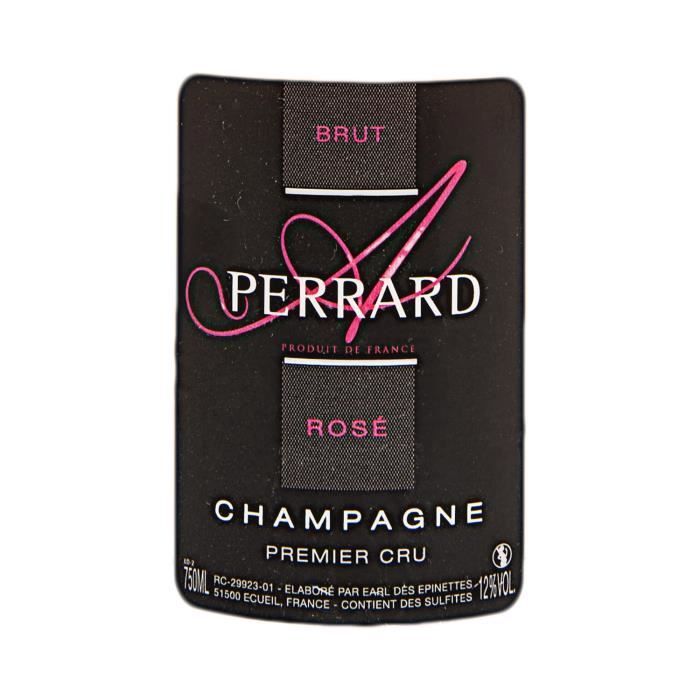 Premier Cru Brut Rosé Champagne - Caja de 3 x 75cl - Champagne Perrard Arnaud - Variedades de Uva: Pinot Noir, Chardonnay
